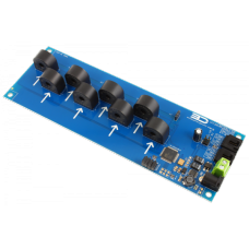 8-Channel On-Board 95% Accuracy 20-Amp AC Current Monitor with I2C Interface